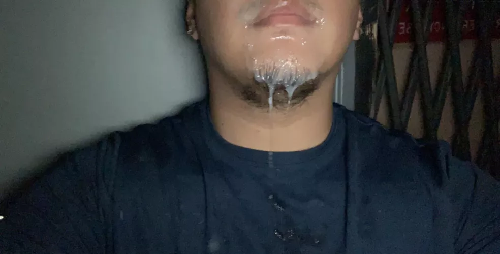 Can you tell i love having cum all over my mouth and face