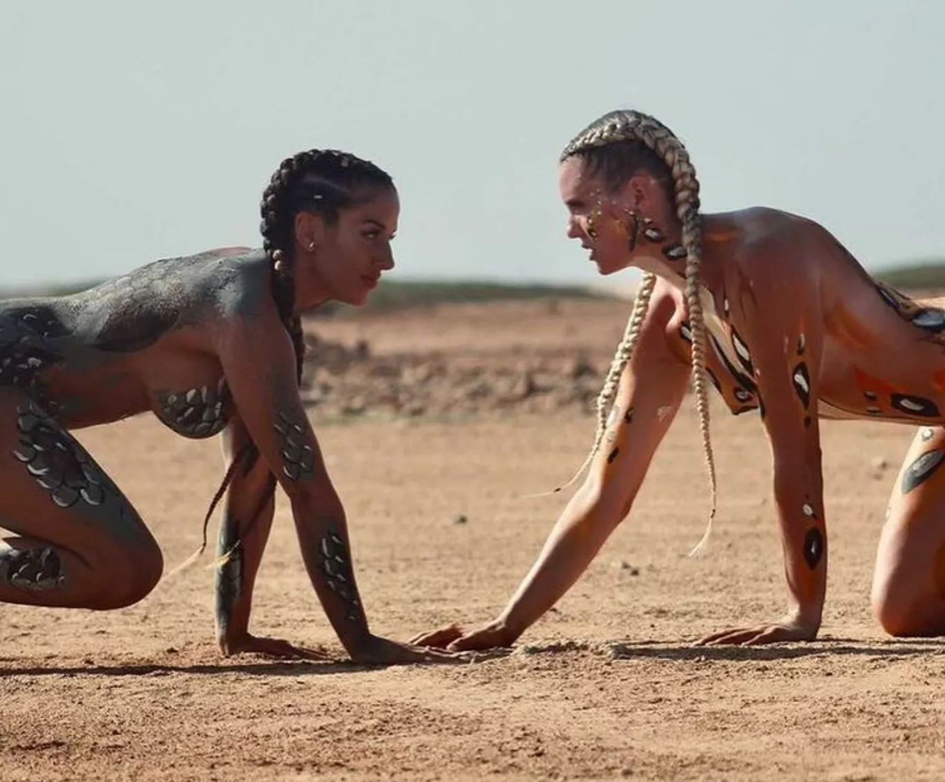 Canadian pole vaulter Alysha Newman (on the right)