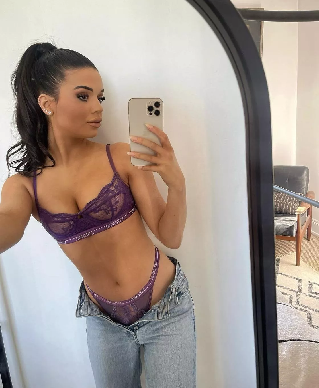 Chav girl in cute jean