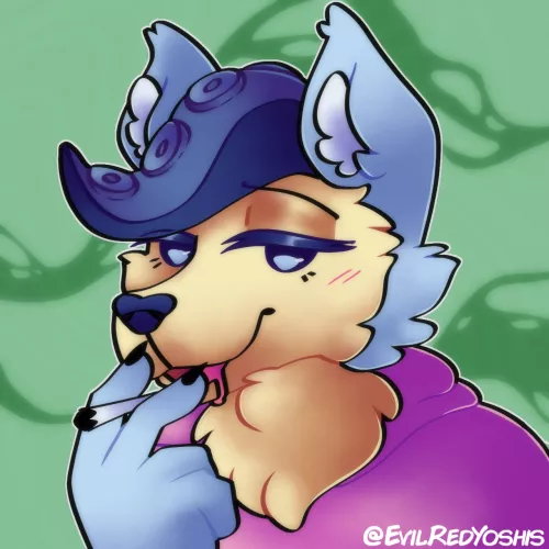 Cheesy Left the Stoner Octo Wolf 💨