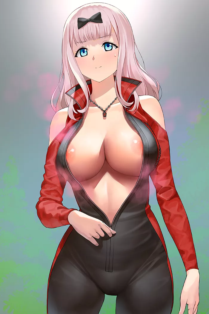 Chika Unzipping Her Suit (A1) [Kaguya-sama: Love Is War]