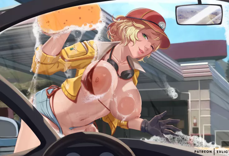 Cidney Aurum Naughty Carwash (Exlic ) [Final Fantasy]