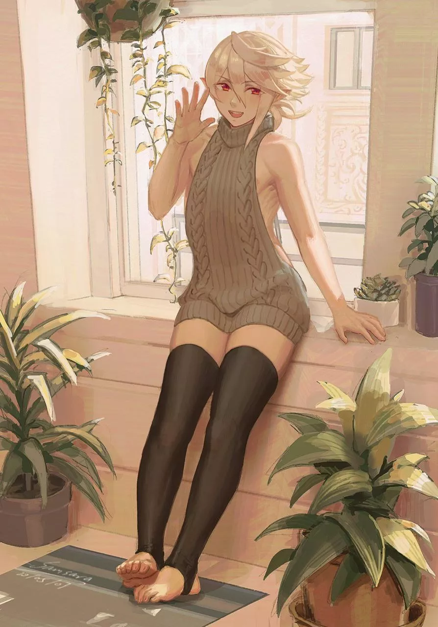 Coming home after a long day at work to a cutie like this..that's the dream