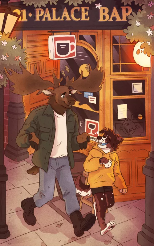 Comm illustration for someone on Twitter (art by me @_capycorn)