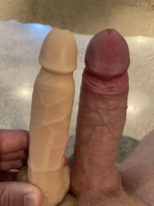 Compared to a 7” dildo