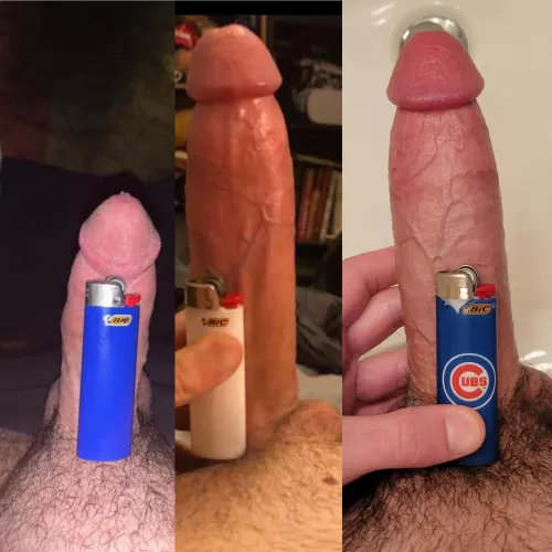 compared with a few photos from this subreddit. I'm on the right