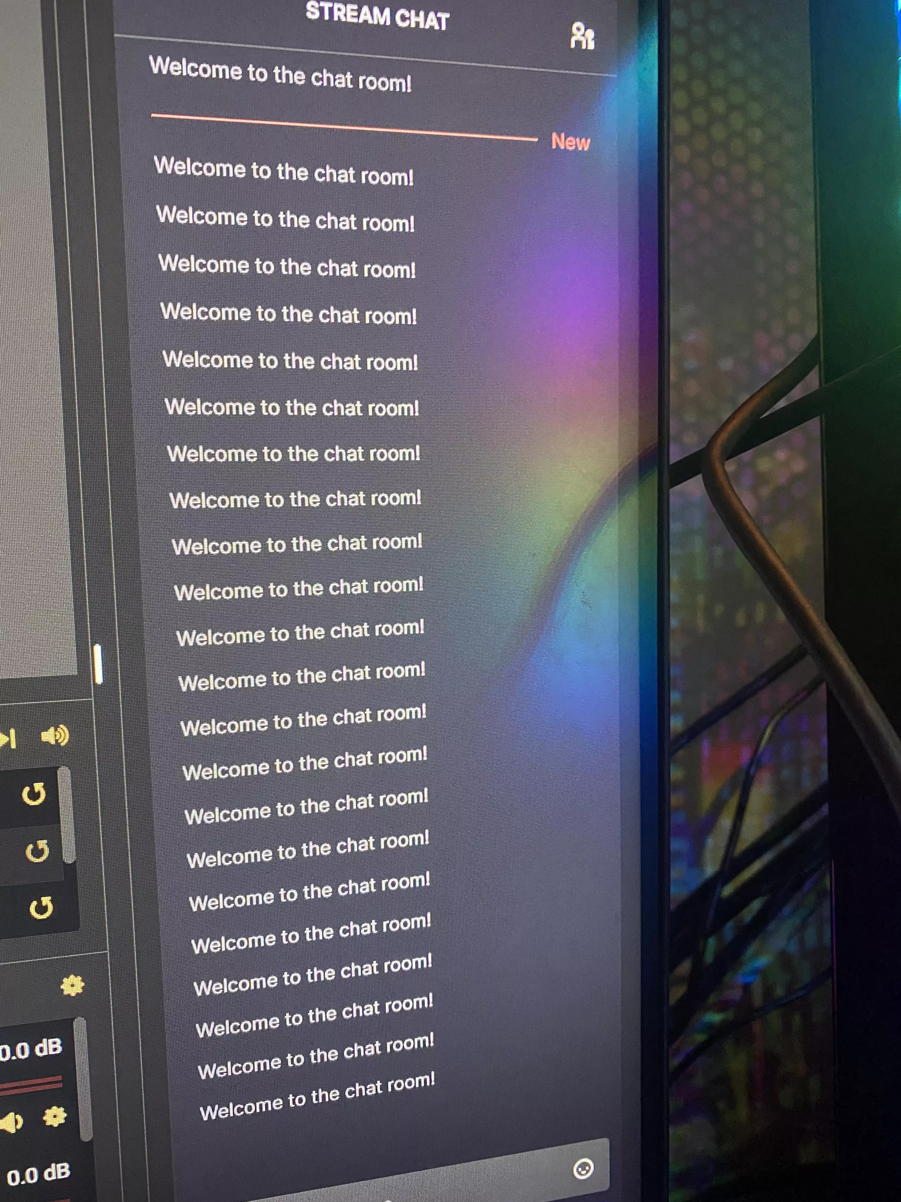 Constant Welcome to the chat room spam. Can anyone help me fix this?