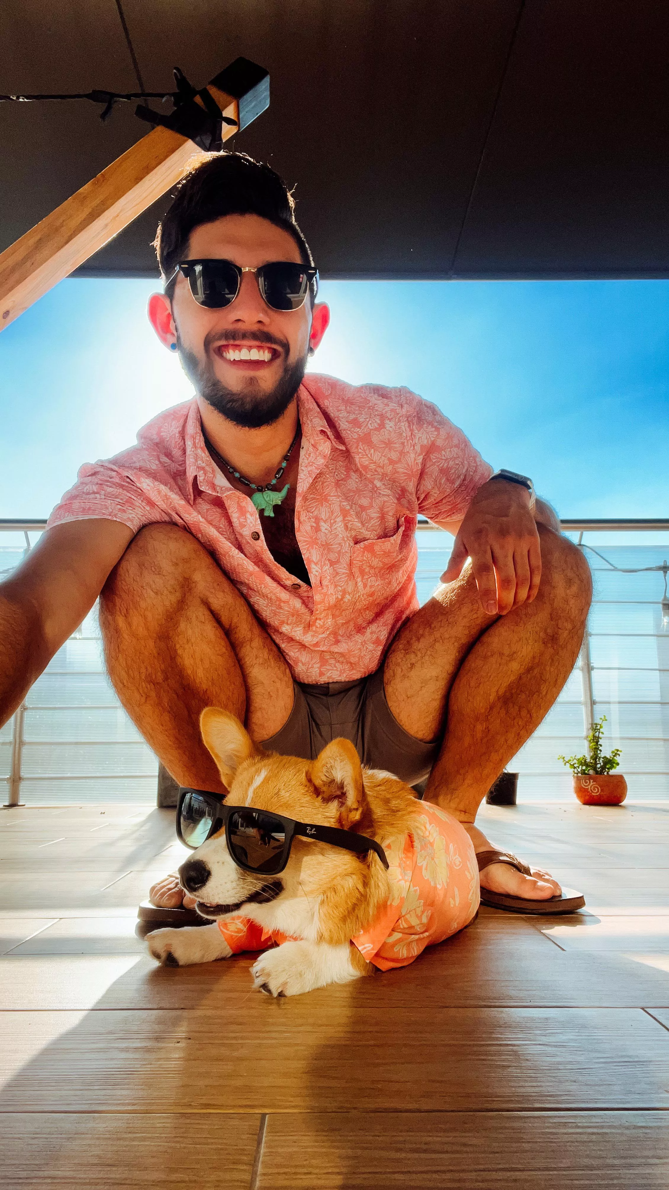 Corgi and I are ready for the summer! ☀️