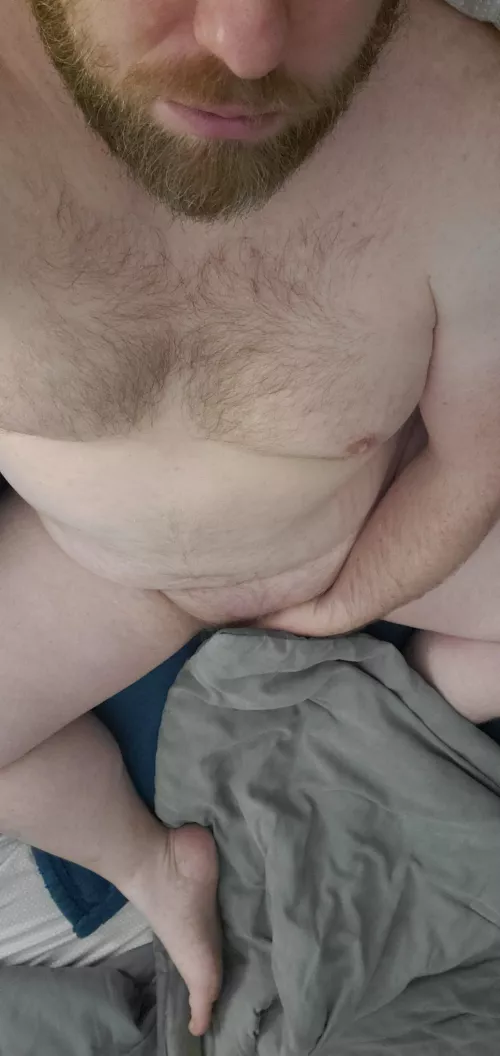 Could use a hand...or a something hard to play with 😏