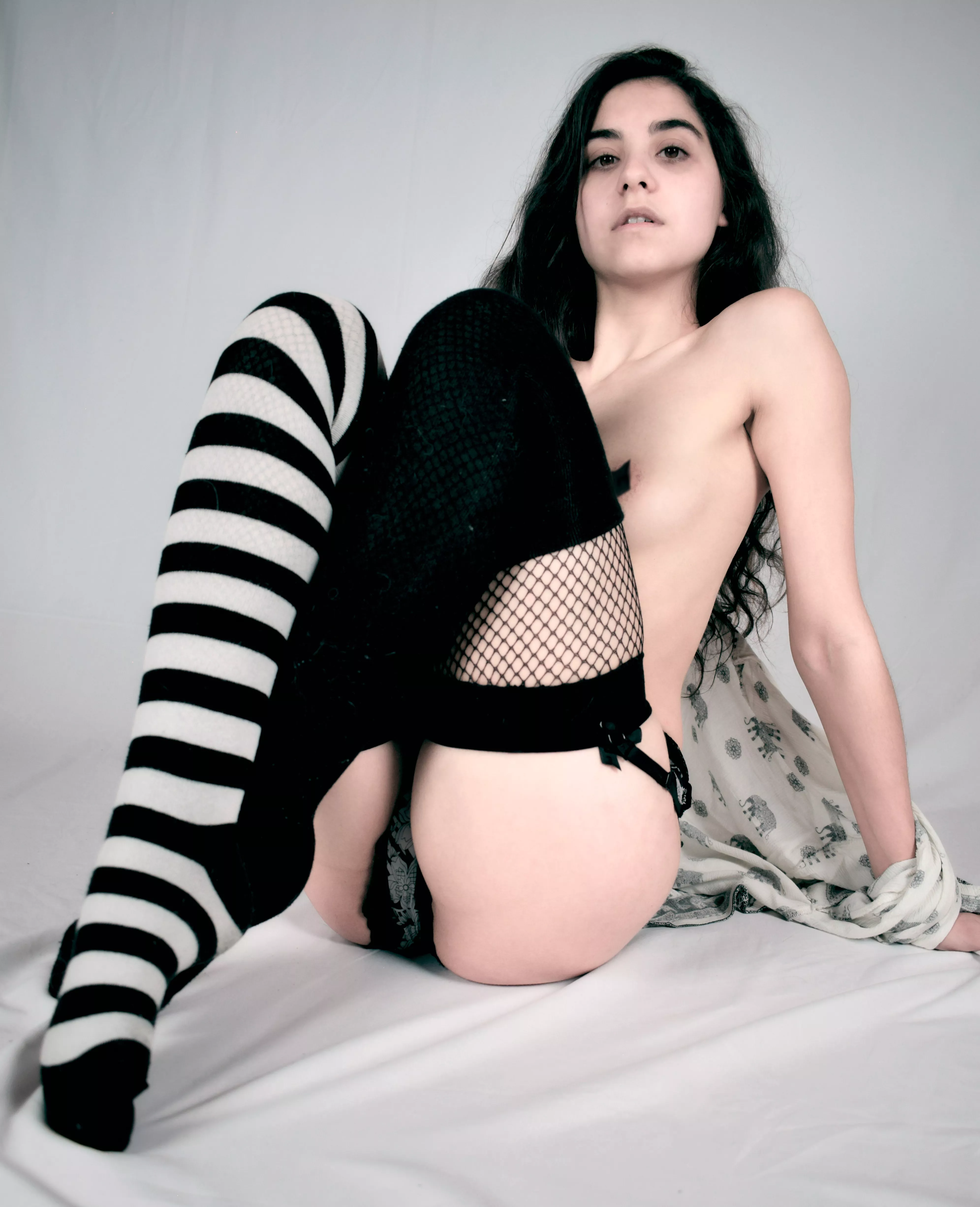 Covered in black & white~