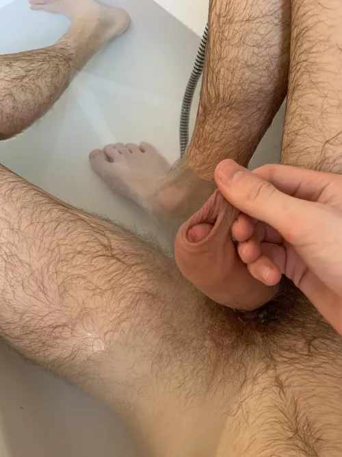 Cum inside my foreskin💦🤤