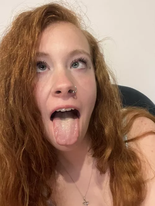 Cum on my tongue