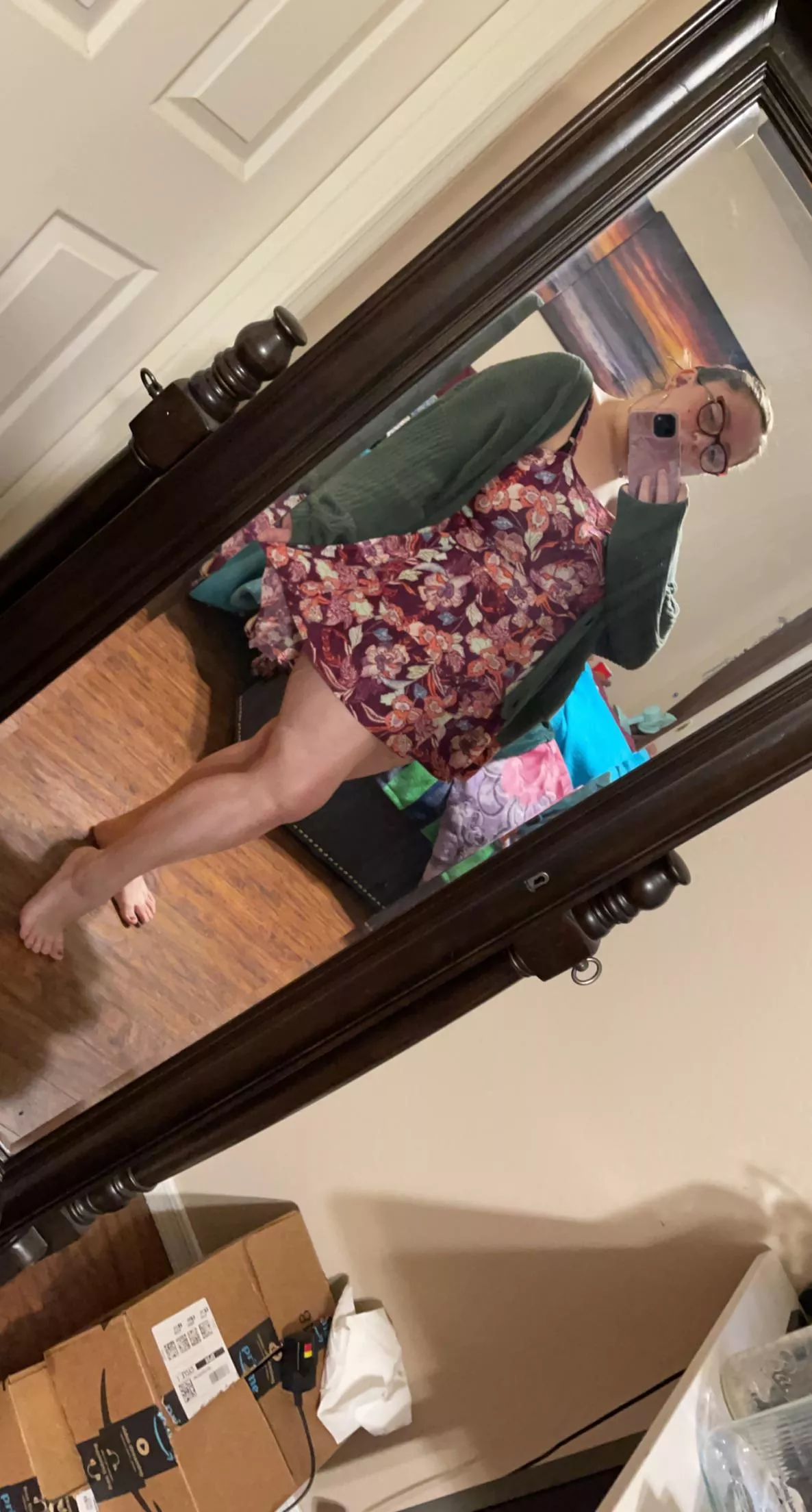 Daddy liked the little dress I had on yesterday so I wore another one today 🌸💕