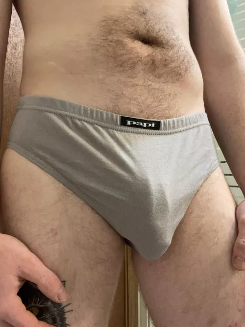 Day 2 in briefs. Really like them!