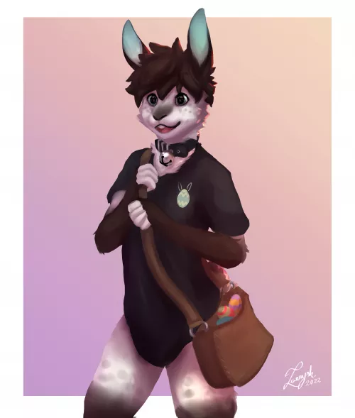 Delivery bun (be gentle it's his first day) - Art made by me @Zaerysh on Twitter