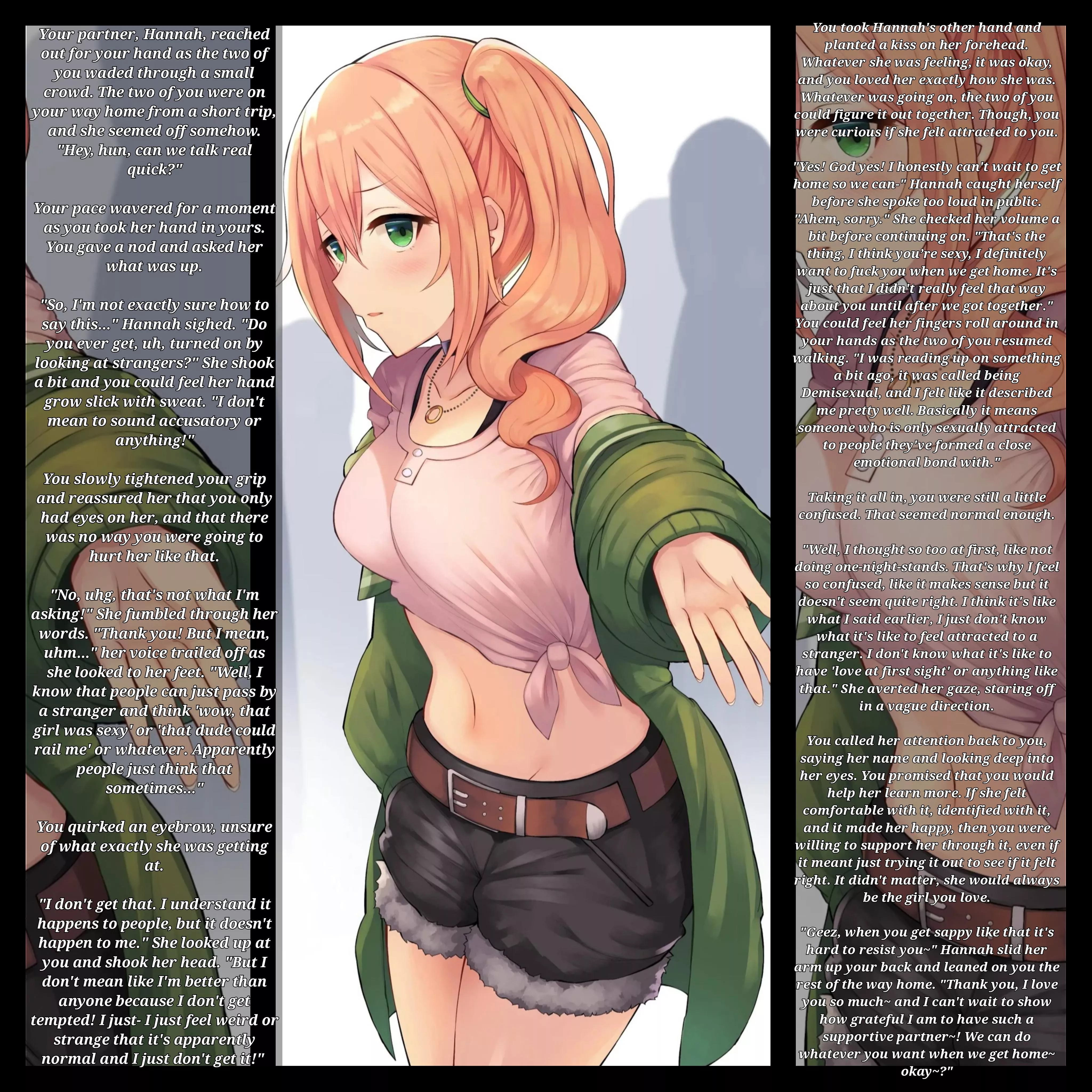 Demisexual awareness and appreciation! Happy Pride Month! [More Plot] [Wholesome] [Demisexual] [Implied sex]