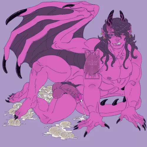 Demon with some nice eggs (by @ChapsTeeth on Twitter)