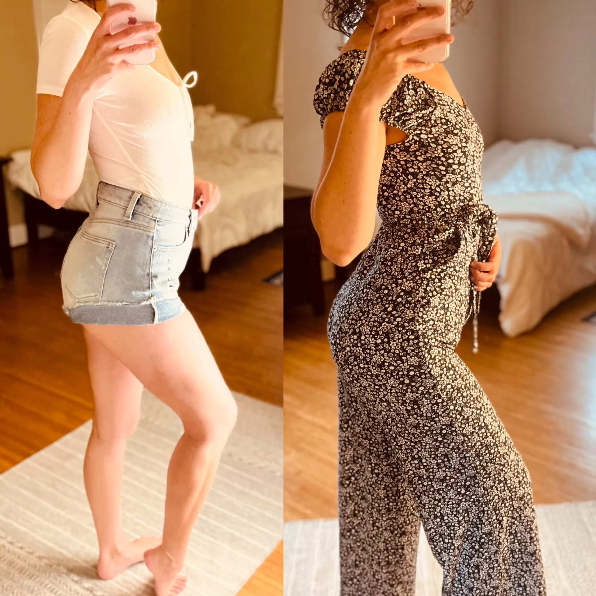 Denim or jumper for a casual lunch?