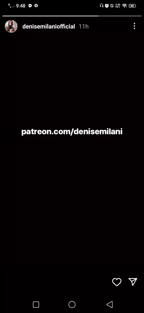 Denise IG story. She has Patreon acc?👌