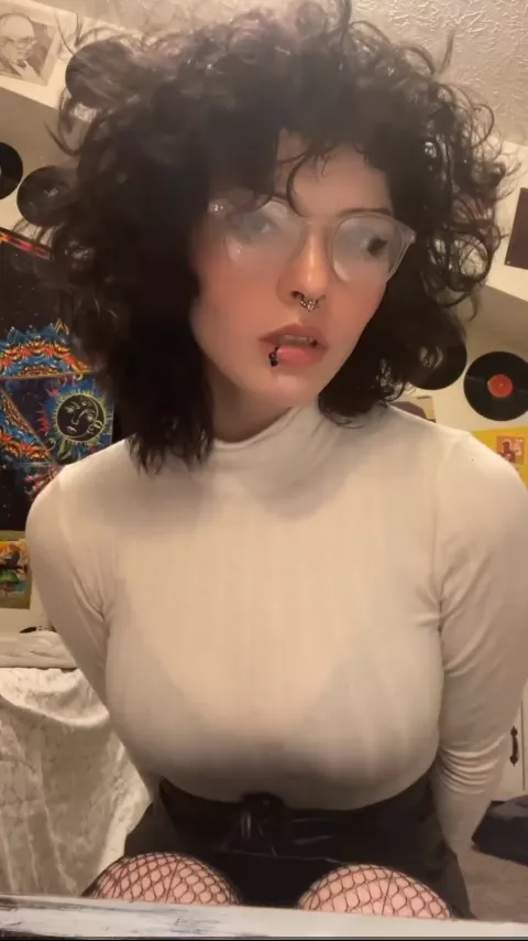 Dm me your tribute to my goth friend and I'll send you more pics of her