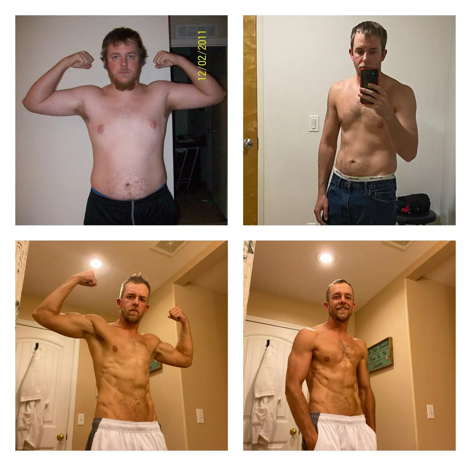 Do full body transformations give you a lady boner? 10 years, 1 year, and bottom is now.