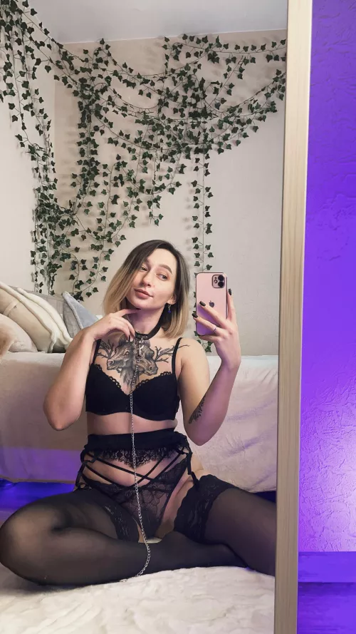 do u like black lingerie?