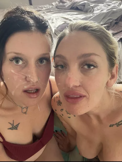 Do we look pretty covered in cum 😈😍