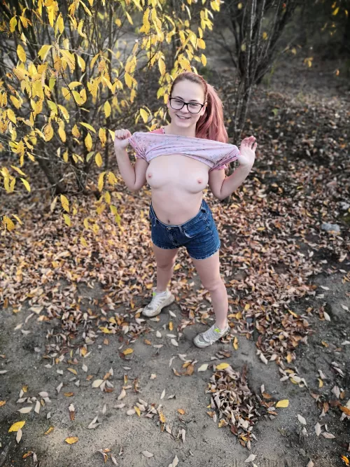 Do you mind if I ask you to jerk off to my tits outside?
