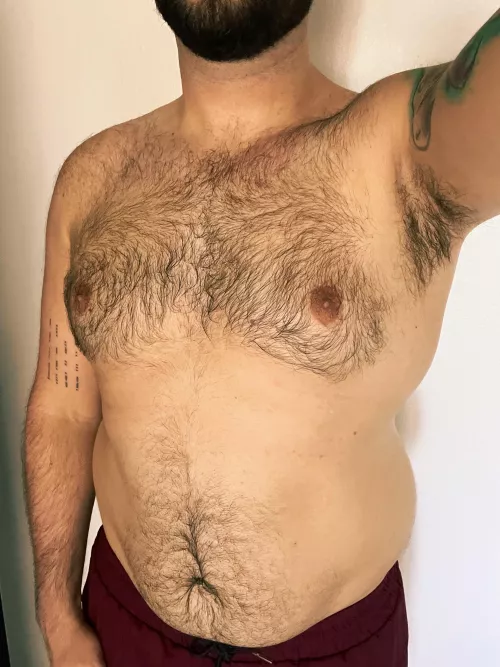 Do you want to help me clean off or work up some more sweat?