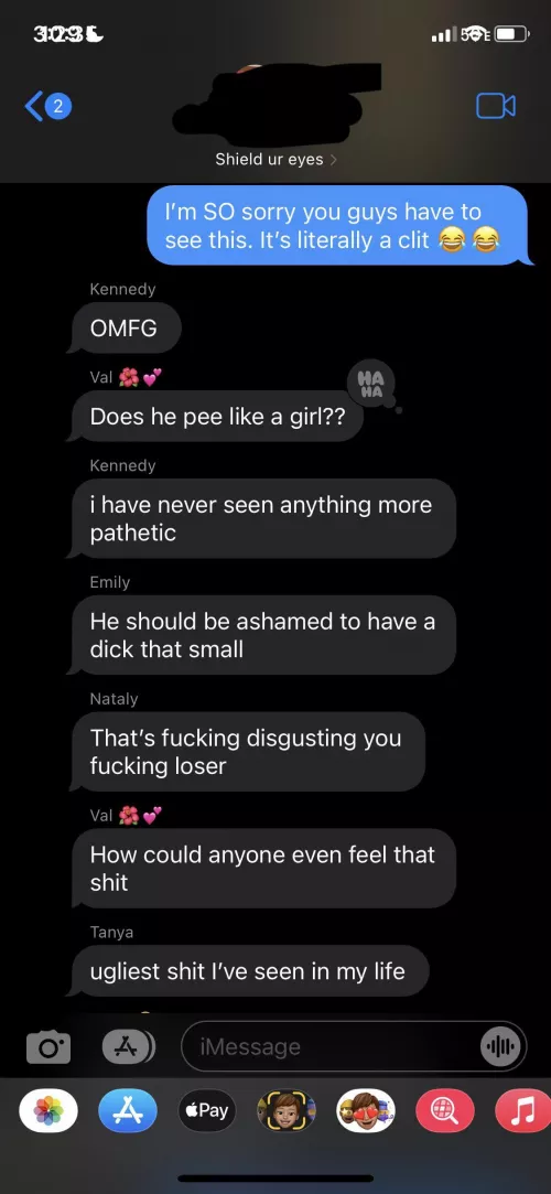 [domme] Isn’t it your dream to get exposed and made fun of in a a group chat full of hot women? I can make it come true.