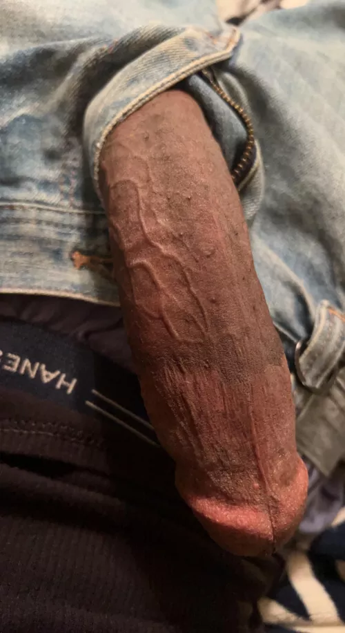 Don’t need to take the jeans off to slide it deep inside😈