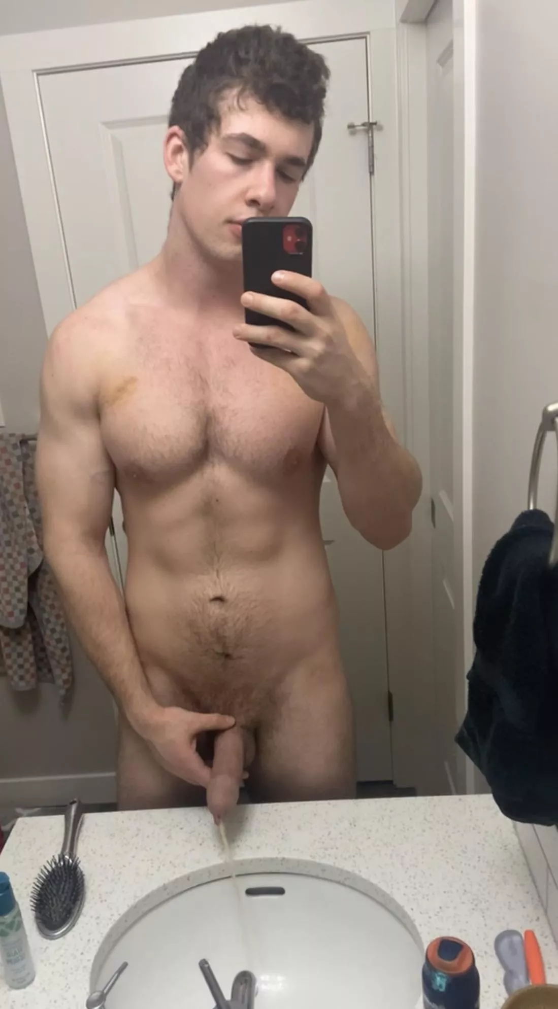 Draining my morning wood