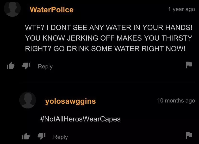 Drink some water! #notallheroswearcapes