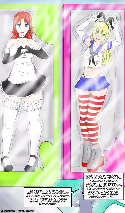 Dude takes revenge on his mother and his ex-girlfriend turning them into sex dolls with a nanobot gel he invented