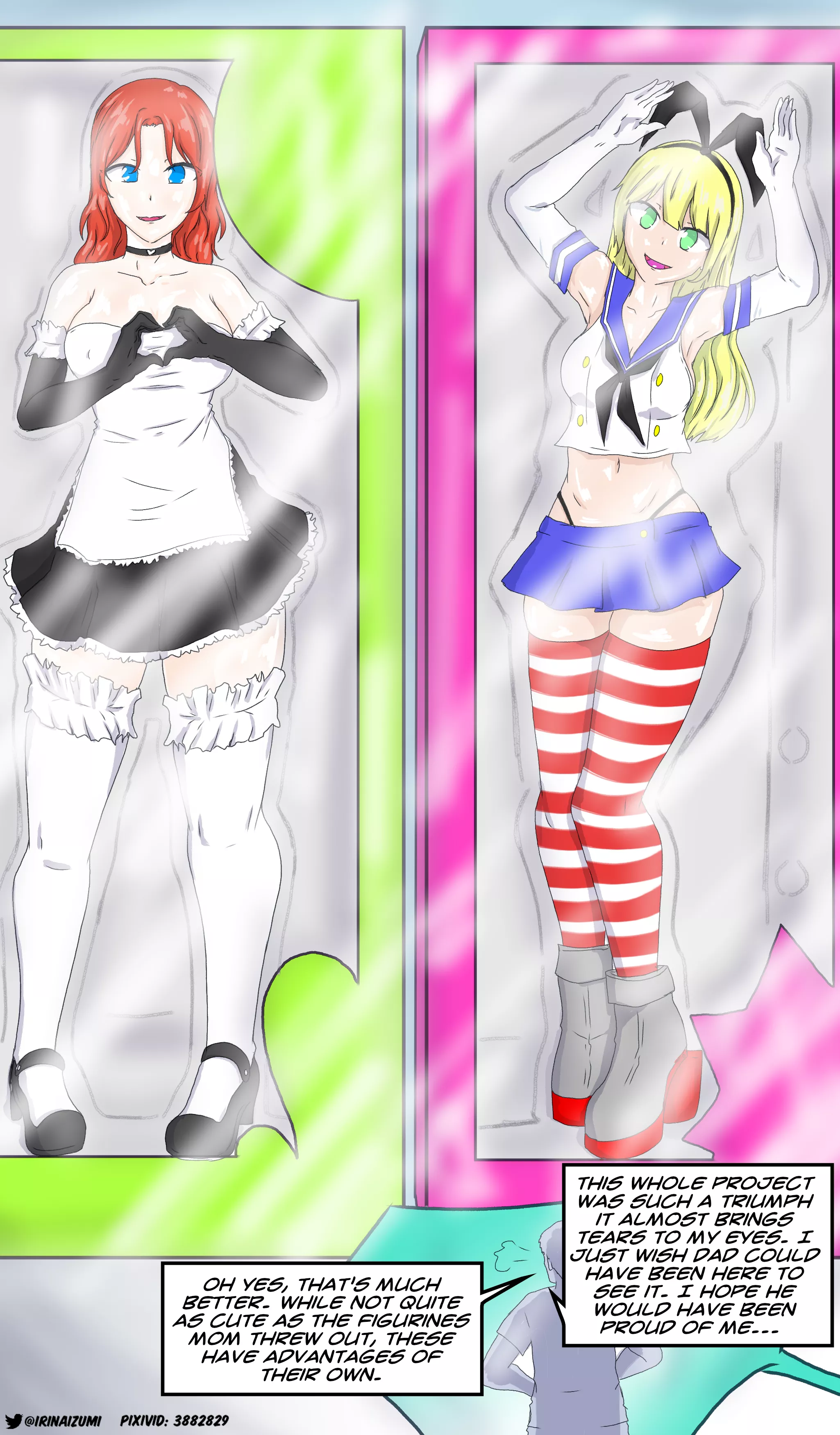 Dude takes revenge on his mother and his ex-girlfriend turning them into sex dolls with a nanobot gel he invented