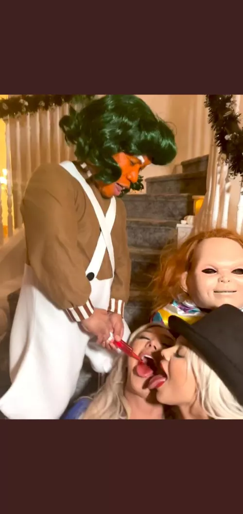 Elsa, Aubrey, and some oompa loompas, this deserves a scene