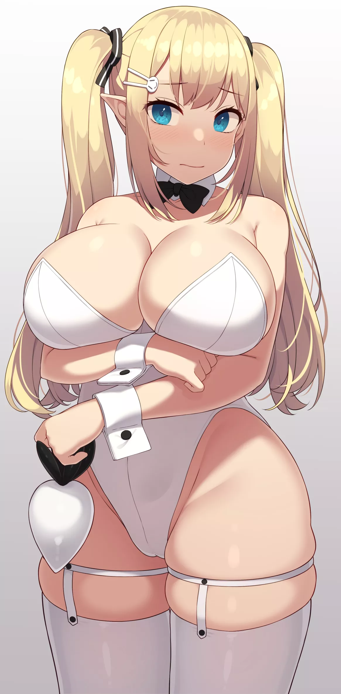 Embarrassed Blonde Elf (Samegami ) [Original]