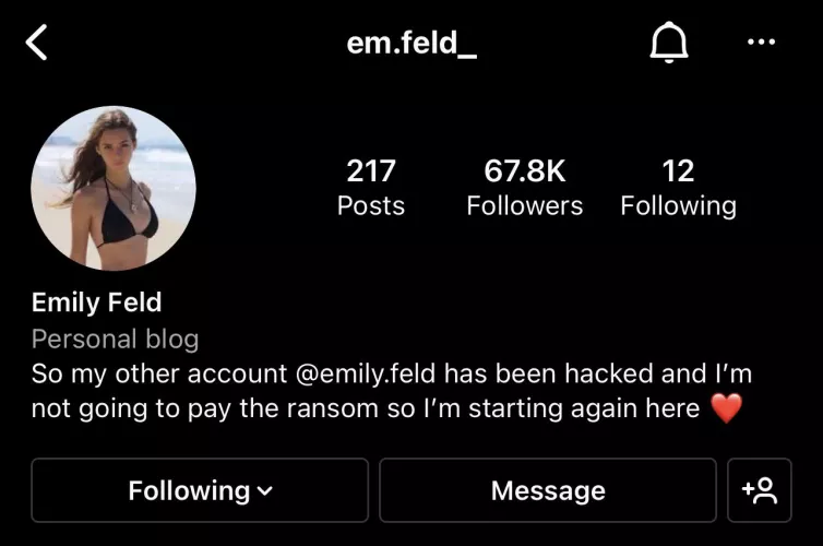 em.feld_ New official account