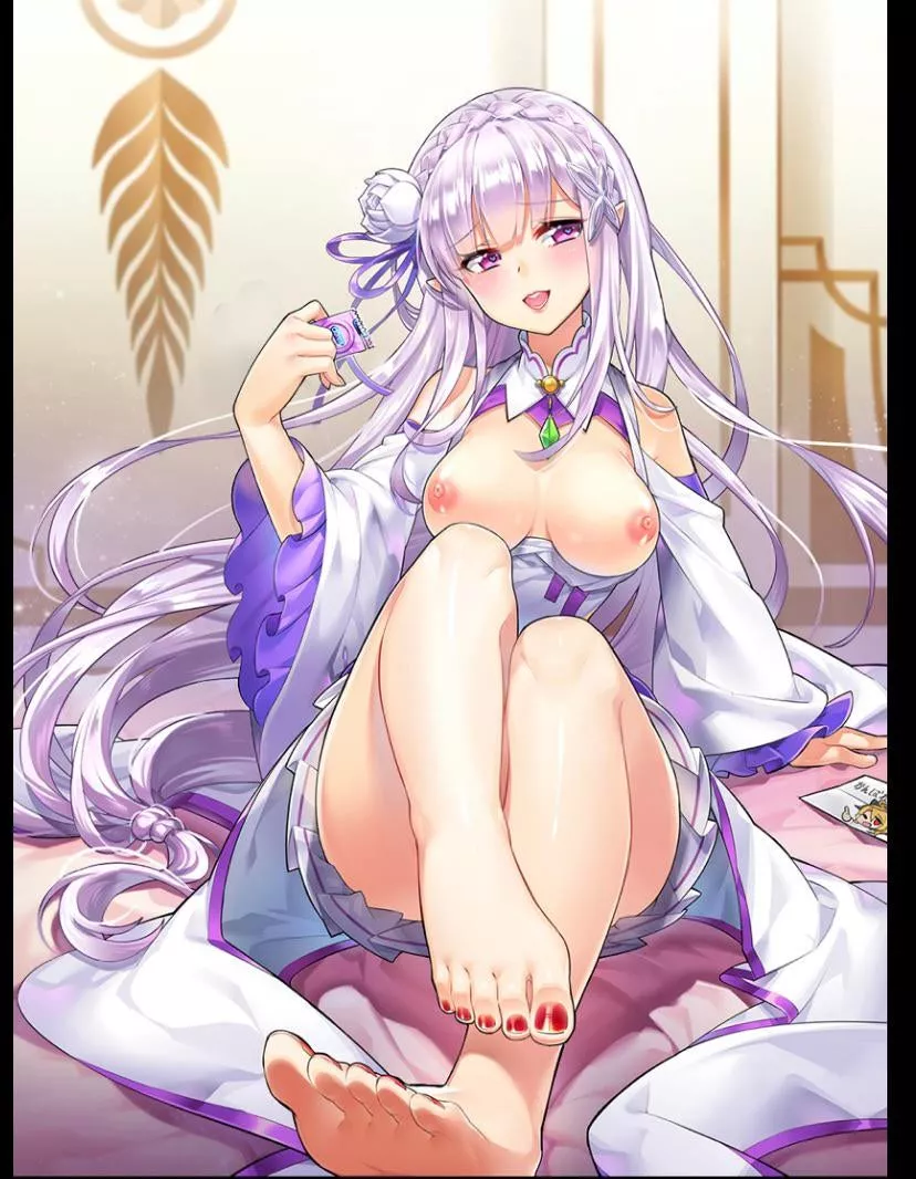 Emilia inviting Subaru to 