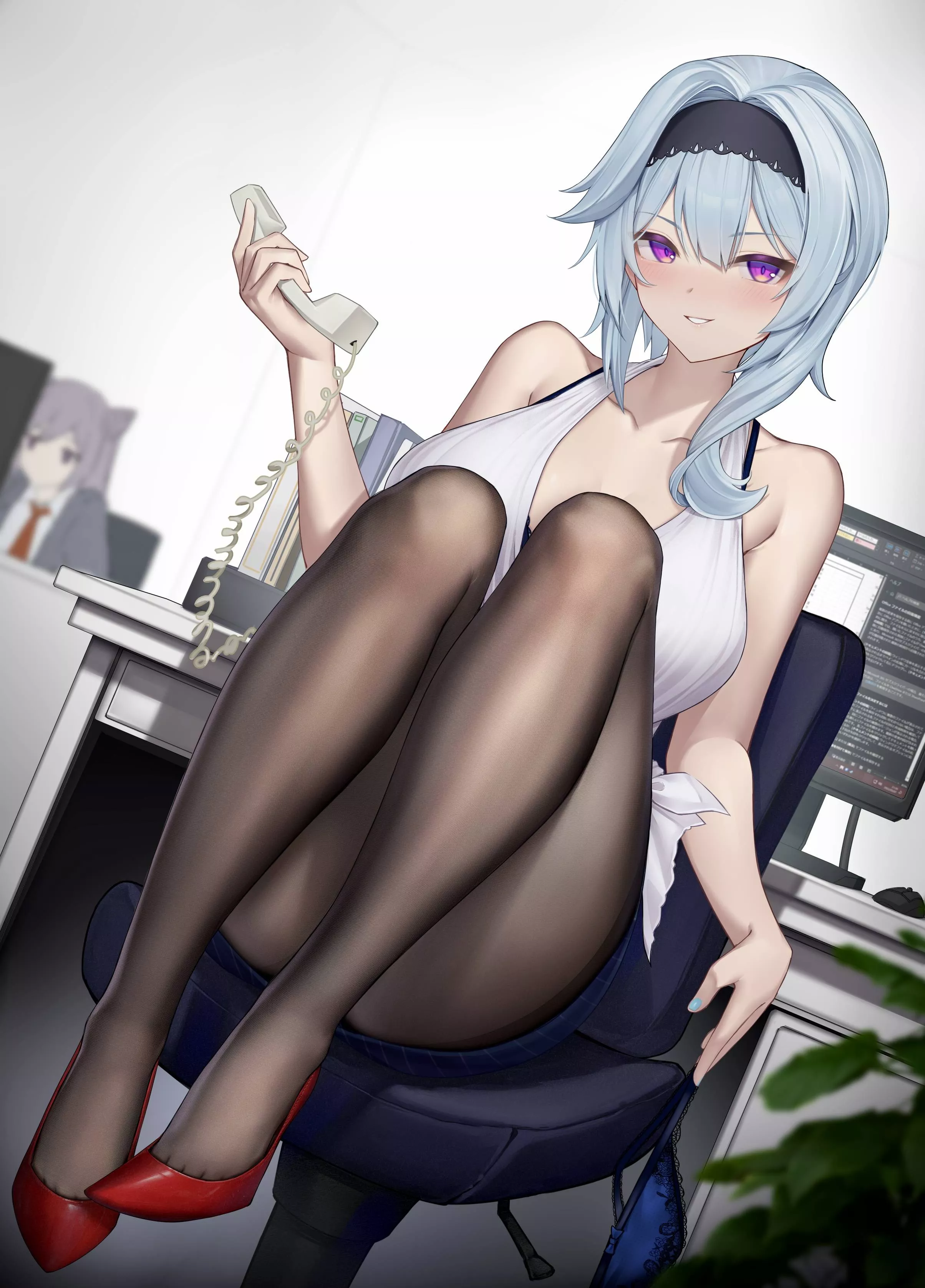 Eula in the Office [Genshin Impact]