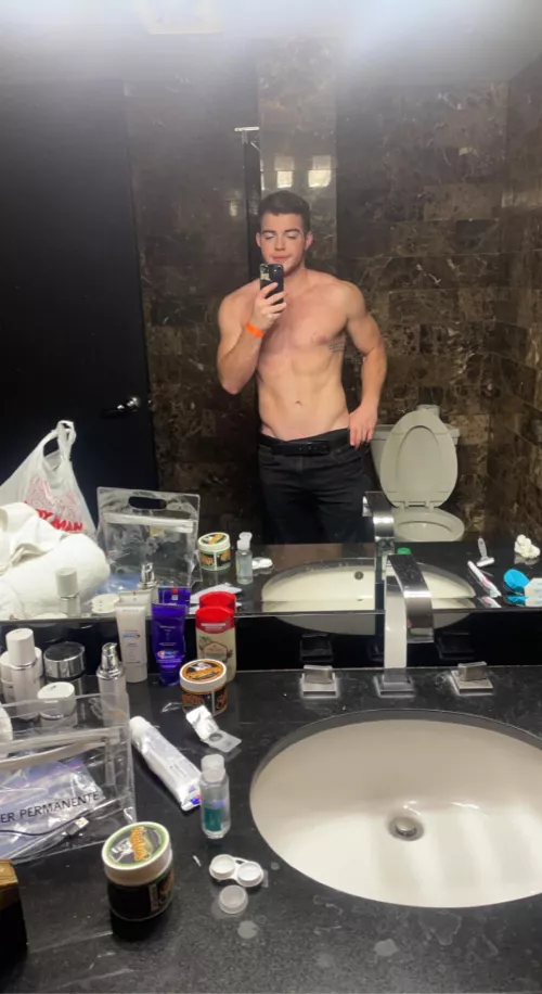 Excuse the messy bathroom, how’s it going?