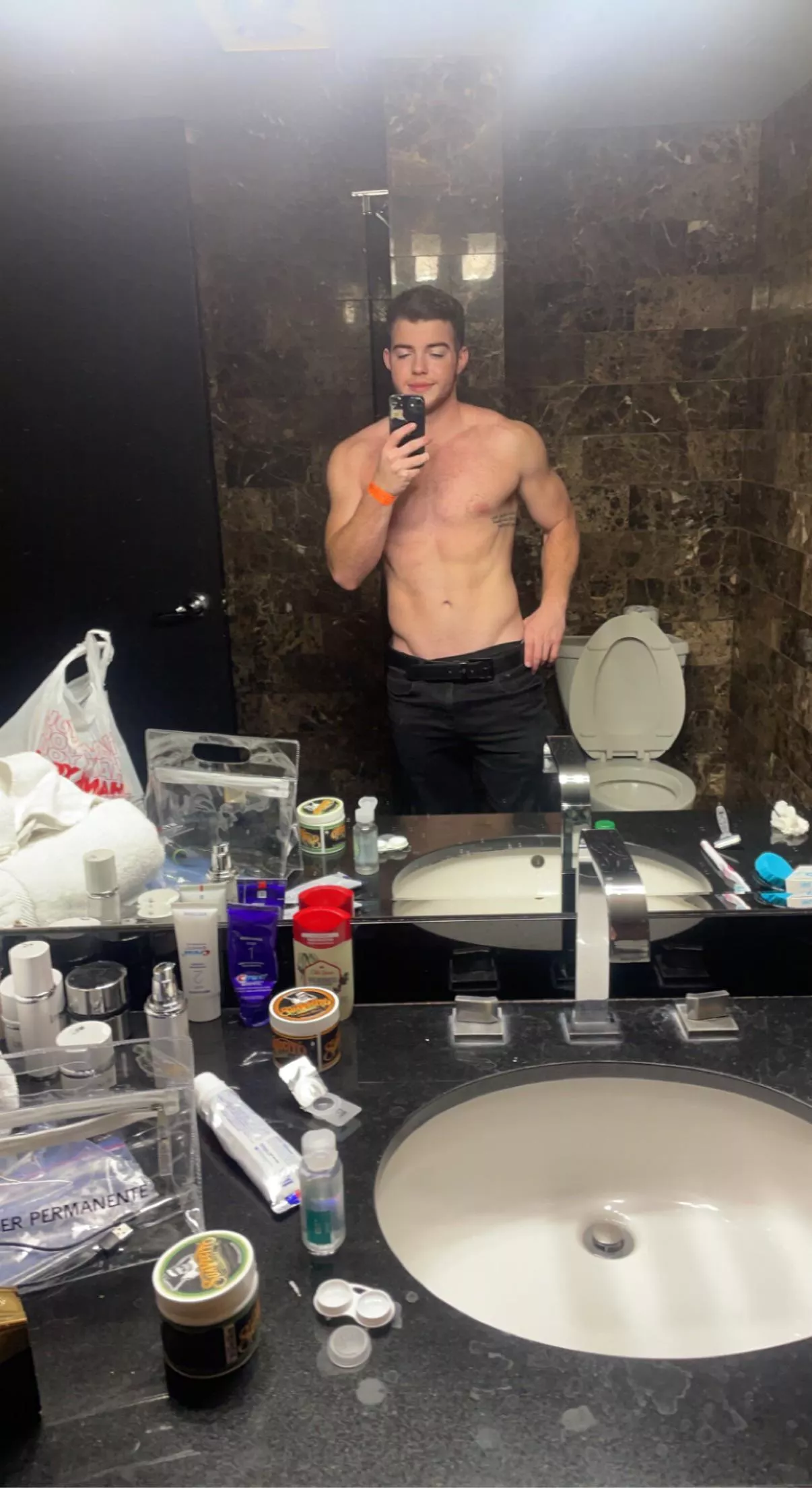 Excuse the messy bathroom, how’s it going?