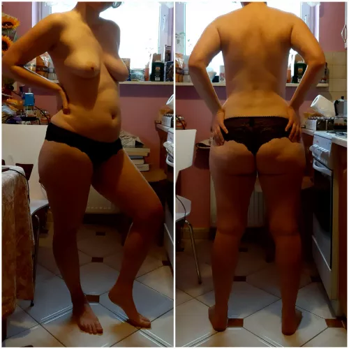 F31 82kg 168cm Black panties