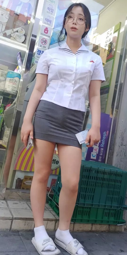 Famous korean femboy with school uniform