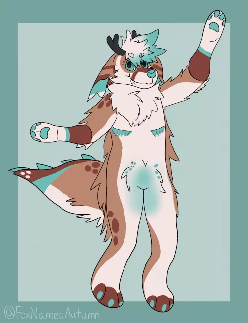 Fanart for glacier deer (art by me @foxnamedautumn on twitter)