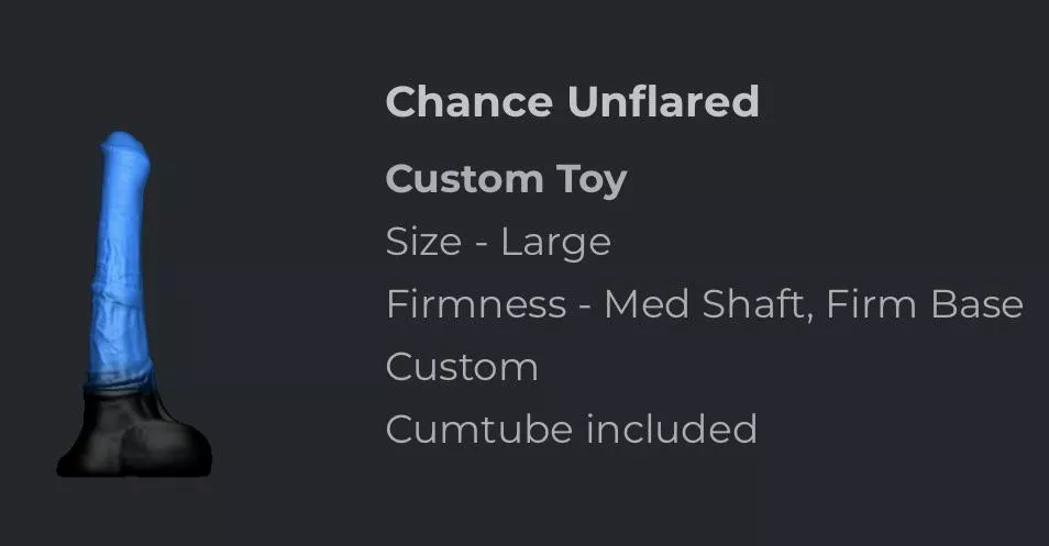 Finally got the opportunity to snag my custom of this big guy, will finally have something to prep for my XL with :)