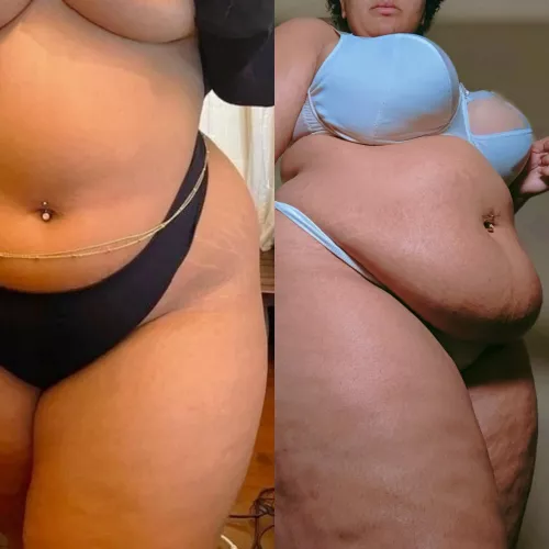 Finally I have a belly that hangs over my thongs π·π