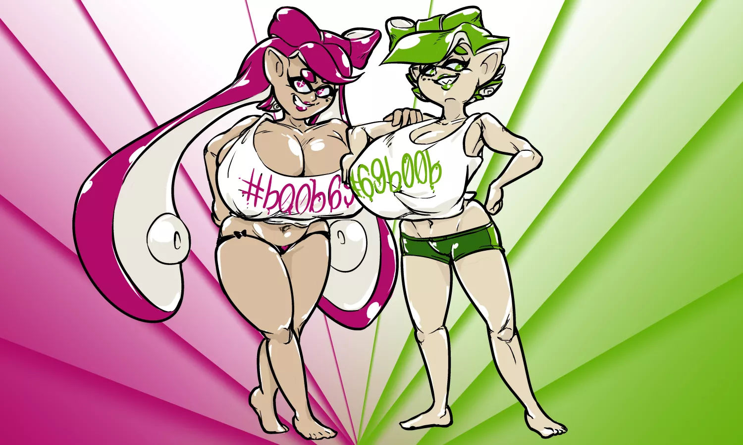 (FinnallyEnough) I see the Squid Sisters are advertising their newest album.