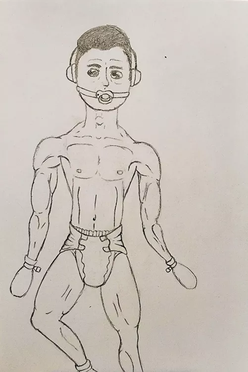 First sketch in my new sketch book, called now you're under mommy's control