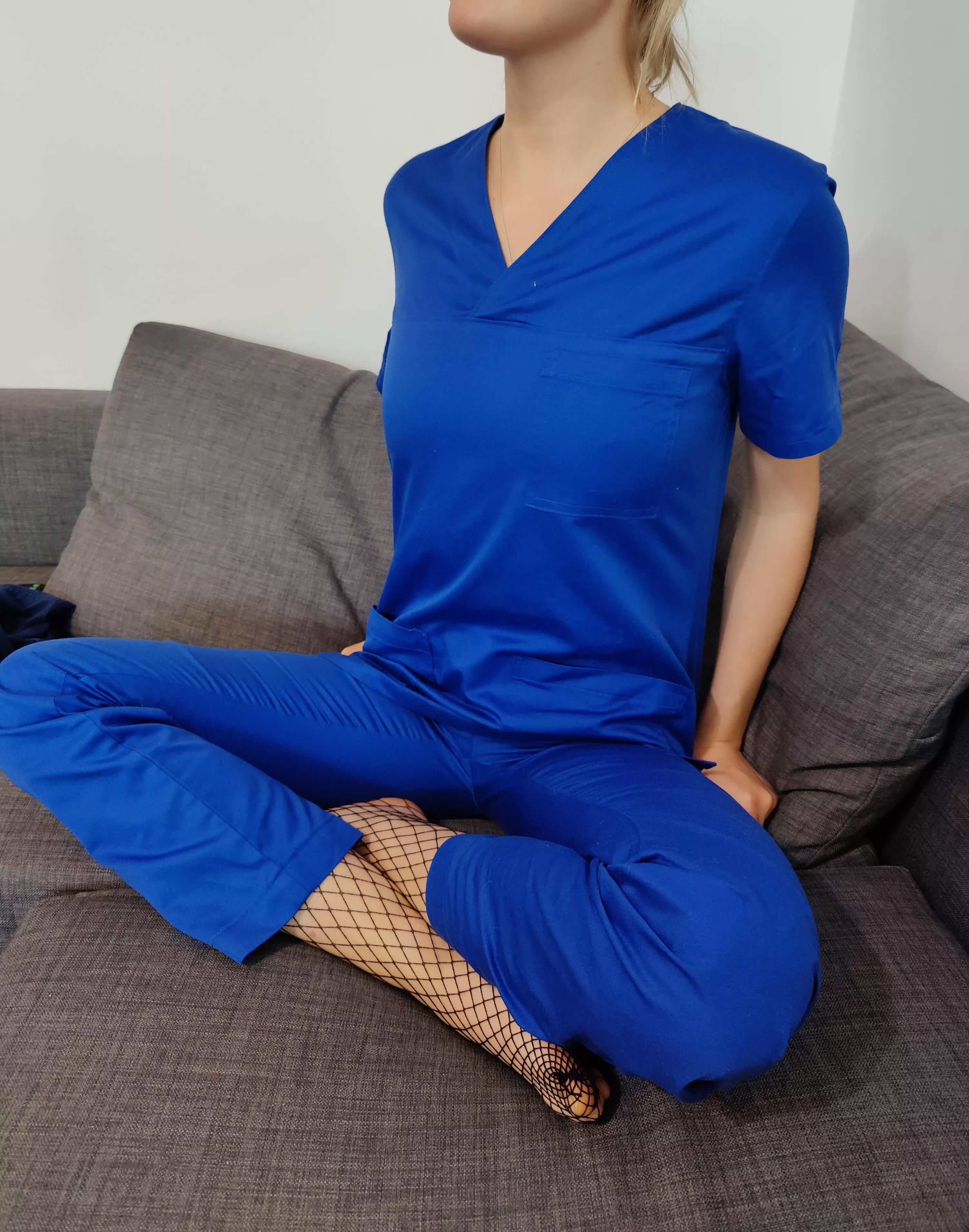 First time posting! Wearing fishnets to work makes it a bit more exciting on a Monday